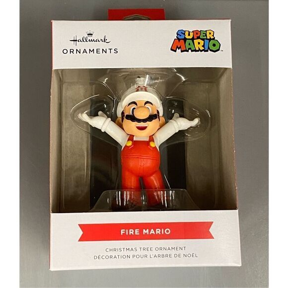 Hallmark Ornament Super Mario Bros FIRE MARIO Christmas Tree - Picture 3 of 3